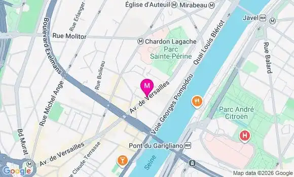 Localisation Carrefour City - 75016