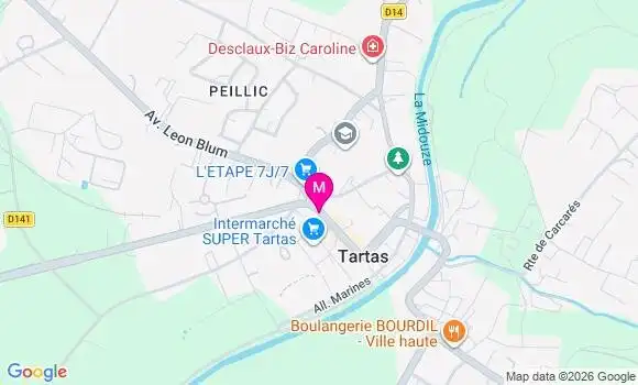 Localisation Intermarche Super - 40400