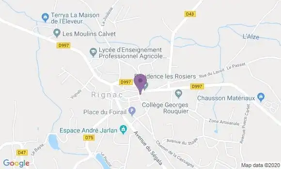 Localisation Rignac - 12390