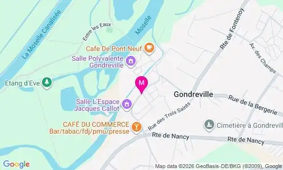 Localisation Gondreville - 54840