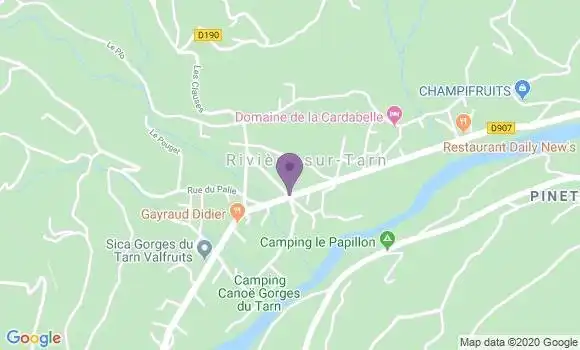 Localisation Riviere sur Tarn - 12640