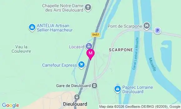 Localisation Carrefour Contact - 54380