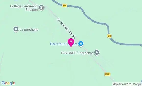 Localisation Carrefour Contact - 54470