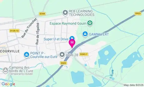 Localisation Super U - 28190