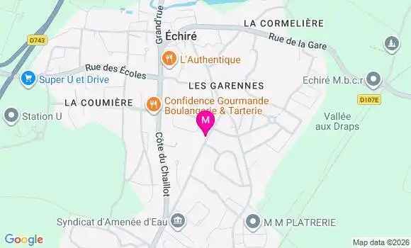Localisation Super U - 79410