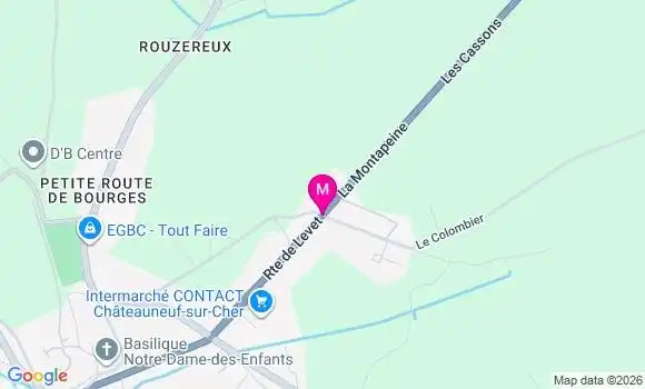 Localisation Intermarche Contact - 18190