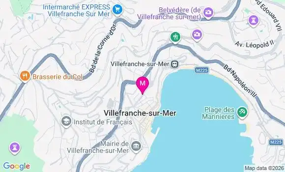 Localisation Villefranche sur Mer - 06230