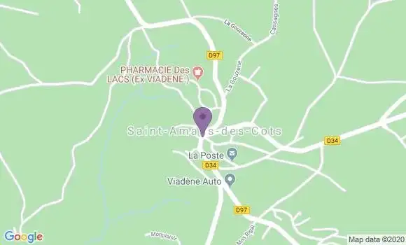 Localisation Saint Amans des Cots - 12460
