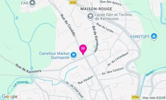 Localisation Carrefour Market - 29300