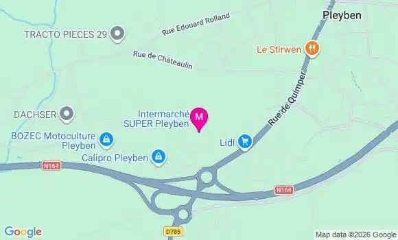Localisation Intermarche Super - 29190