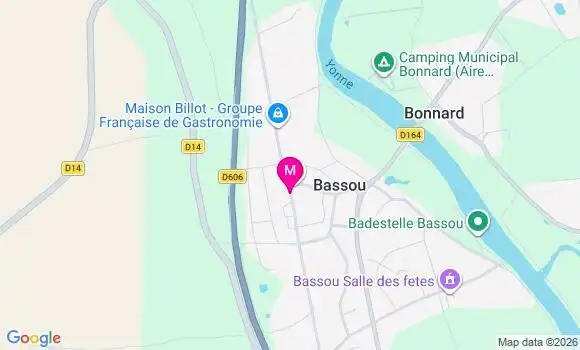 Localisation Bassou - 89400