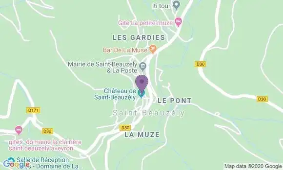 Localisation Saint Beauzely - 12620