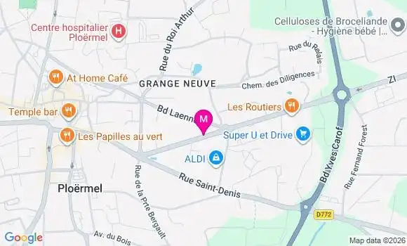 Localisation Super U - 56800