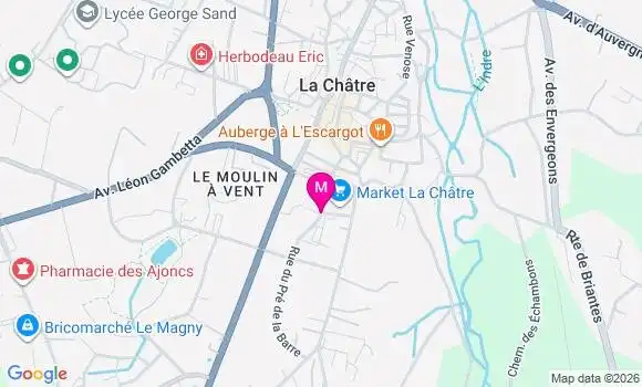 Localisation Carrefour Market - 36400