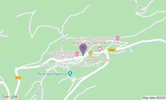 Localisation Saint Chely d