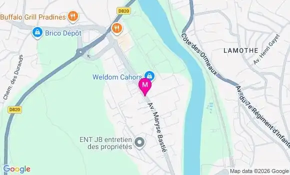 Localisation Intermarche - 46000