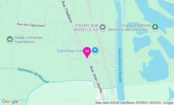 Localisation Carrefour Contact - 54530