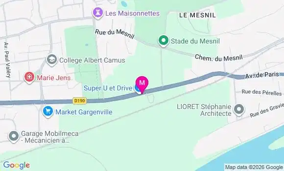 Localisation Super U - 78820
