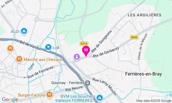 Localisation Super U - 76220