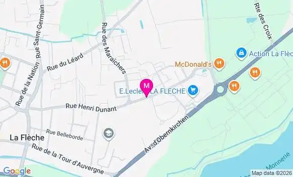 Localisation E.leclerc - 72200