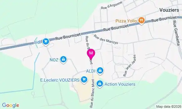 Localisation E.leclerc - 08400