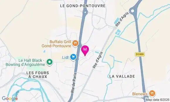 Localisation Intermarche Super - 16430