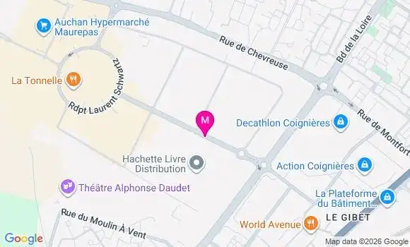 Localisation Hyper Auchan - 78310