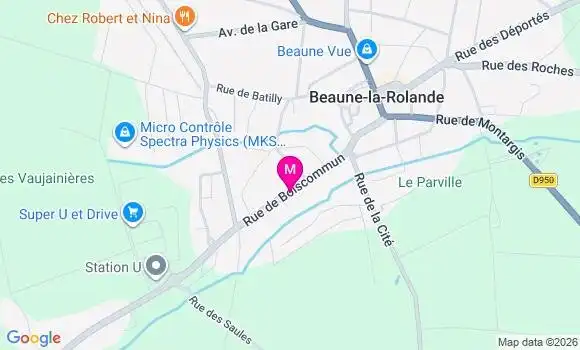 Localisation Super U - 45340