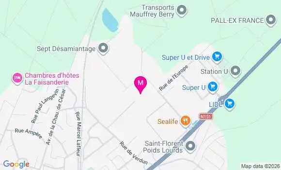 Localisation Super U - 18400