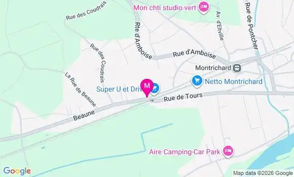 Localisation Super U - 41400