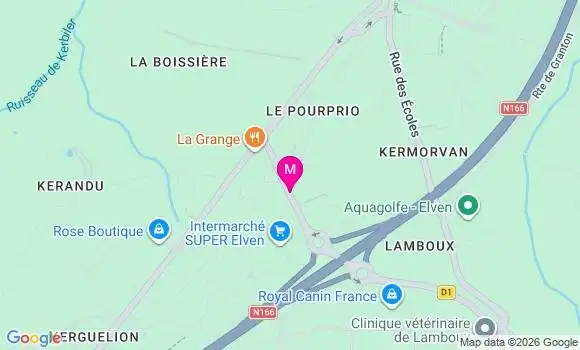 Localisation Intermarche Super - 56250