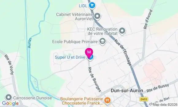 Localisation Super U - 18130