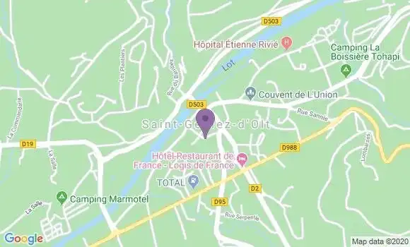 Localisation Saint Geniez d