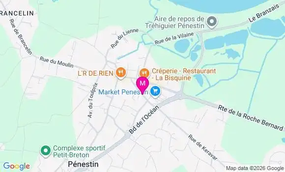 Localisation Carrefour Market - 56760