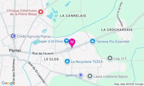 Localisation Super U - 35550