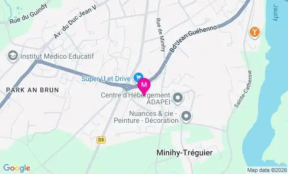 Localisation Super U - 22220