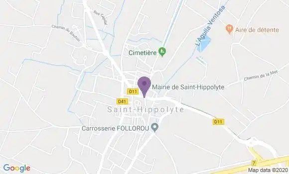 Localisation Saint Hippolyte Ap - 12140