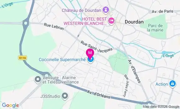 Localisation Coccinelle Supermarche - 91410