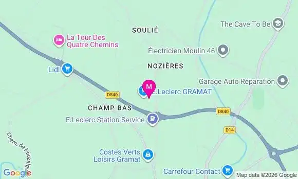 Localisation E.leclerc - 46500