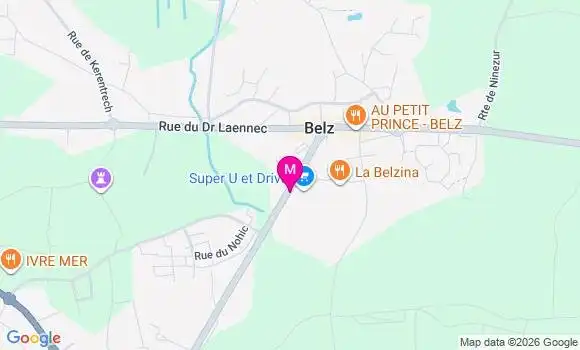 Localisation Super U - 56550