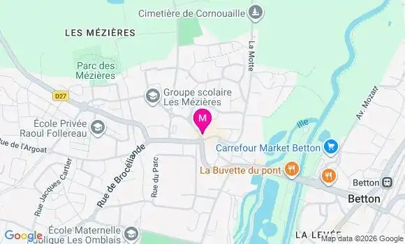 Localisation Carrefour Express - 35830