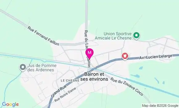 Localisation Carrefour Express - 08390