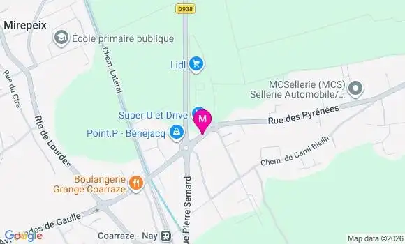 Localisation Super U - 64800