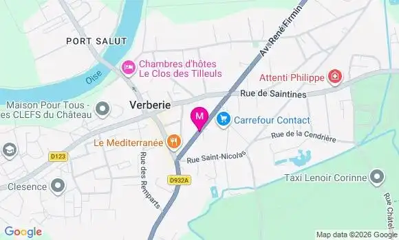 Localisation Carrefour Contact - 60410