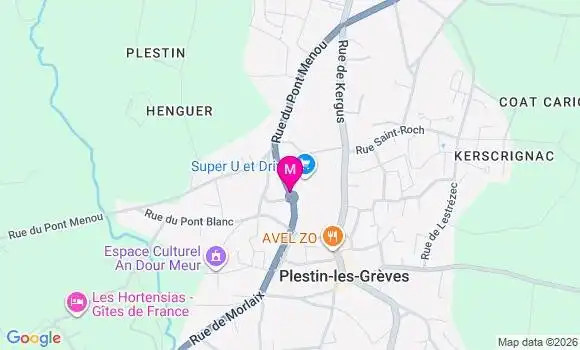 Localisation Super U - 22310