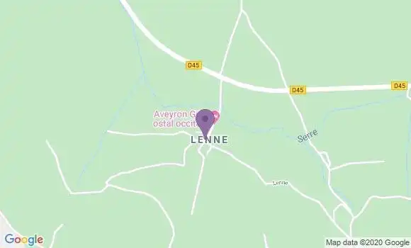 Localisation Saint Martin de Lenne Ap - 12130