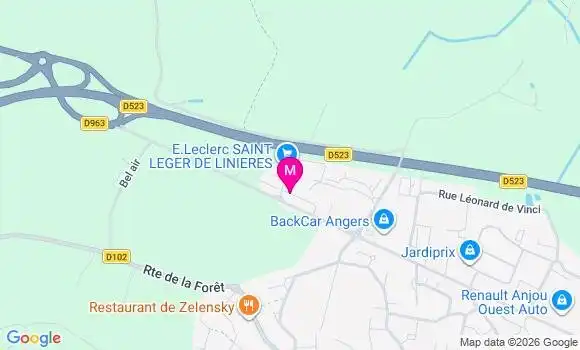 Localisation E.leclerc - 49070