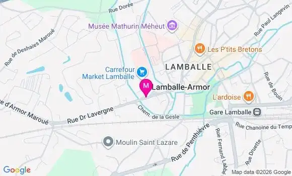 Localisation Carrefour Market - 22400