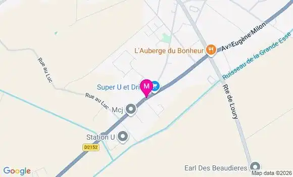 Localisation Super U - 45470