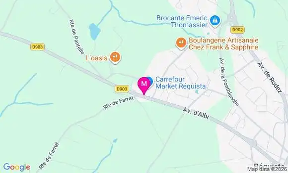 Localisation Carrefour Market - 12170